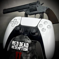 Suporte Premium Para Controle Ps5/ Ps4 e Xbox Red Dead Redemption 2 de luxo pintado a mão +CHAVEIRO DE BRINDE Pronta Entrega