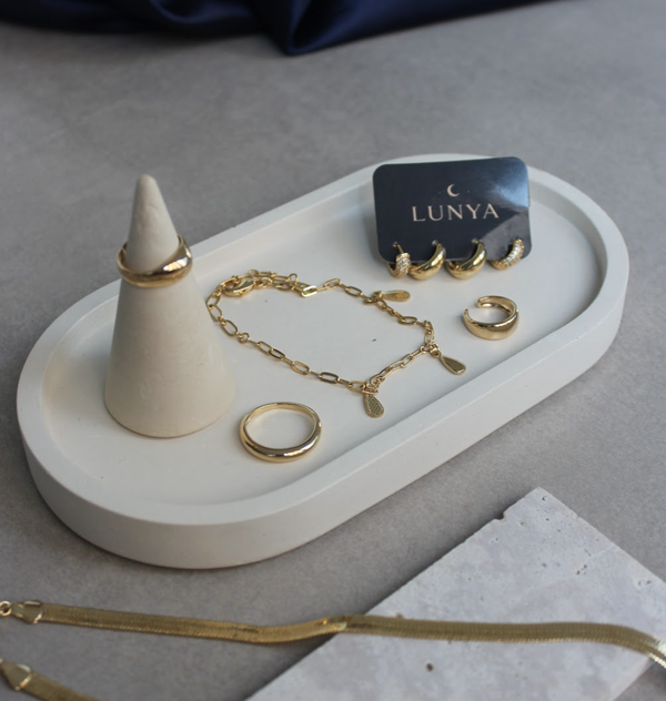 Argola Lyra Dourada Mini