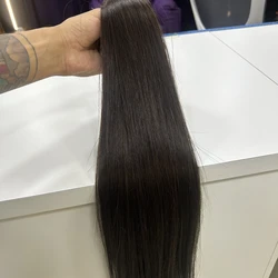Cabelo Vietnamita 65cm Castanho Claro - 100gr
