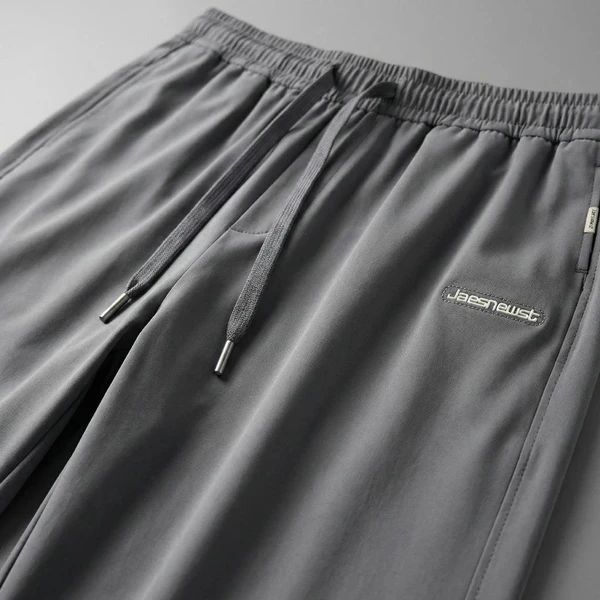 [Leve 3, Pague Só 2] Calça Keldor Masculina em Tecido Ice Silk e Elastano de Alta Fluidez com Cós Elástico Ajustável