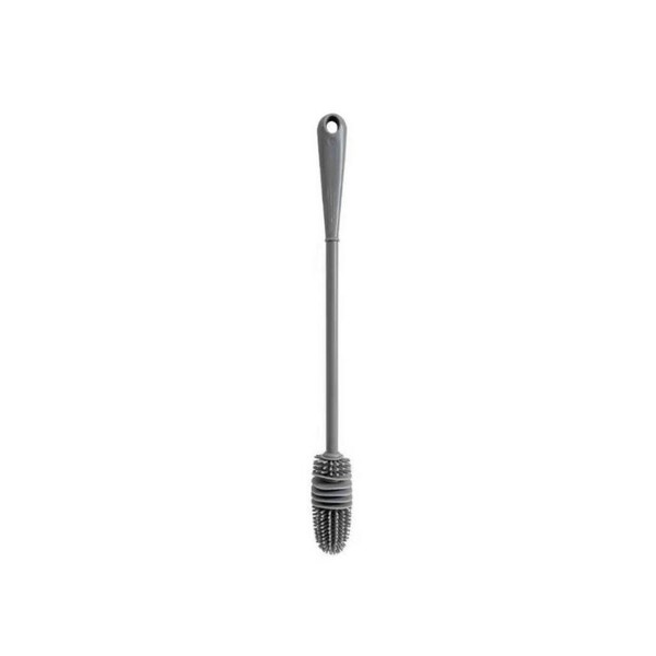 Escova de garrafa de leite de silicone, limpador de vidro, ferramenta de limpeza de cozinha, alça longa, garrafa de bebida, escova de limpeza de copo de vidro