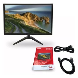 Monitor Tomate 19.0 LED 1440x900 Ultra Slim VGA HDMI Preto - MTM-1019