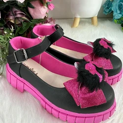 Sapatilha Mocassim Barbie - Preto e Pink