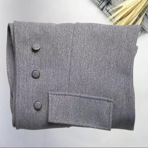 Casaco sobretudo feminino em tecido lã batida moda de inverno