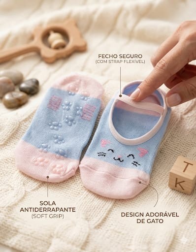 SAPATILHA DE BEBE ANTIDERRAPANTE KLIN