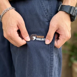 [Leve 4, Pague Só 2!] Calça Tarkus Masculina em Algodão de Alta Densidade de Corte Reto com Costura Dupla Lateral e Cós Ajustável