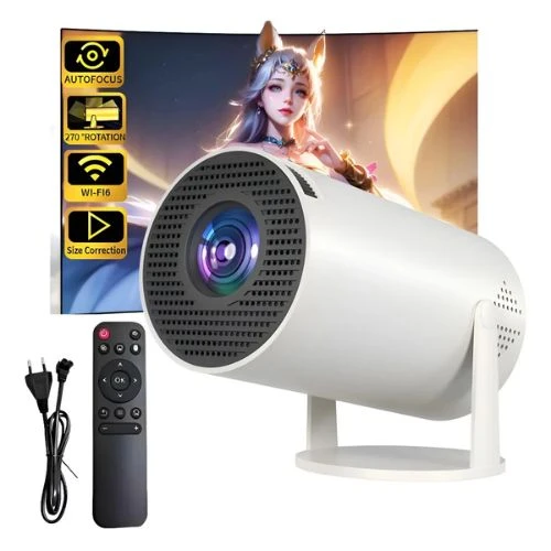 Projetor Inteligente HY300 PRO 4K Android 11 WiFi e Bluetooth