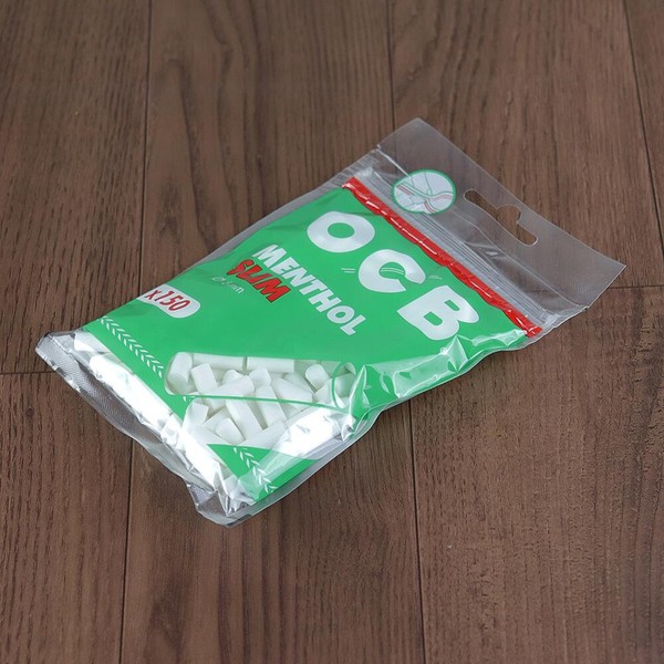 Filtro para Cigarro OCB Menthol Slim de 6mm (Pacote com 150)