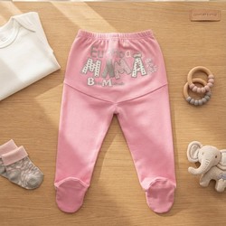 CALÇA BICHO MOLHADO EU AMO MAMÃE ROSA