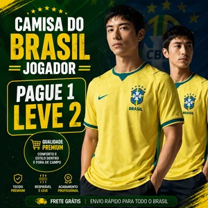 [Compre 1 Leve 2] Camisa Brasil | 2026/27 | Qualidade Premium 