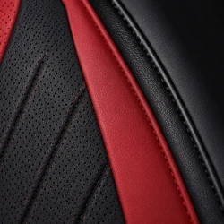 Kit Completo de Capas para Banco de Carro Protecar em Couro Legítimo Universal 5 Lugares Com Airbag + Tapetes e Capa de Volante