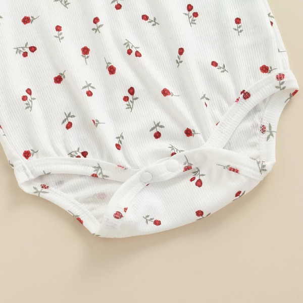 Conjunto Jardineira Salopete Babado Verão