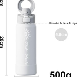 Garrafa Térmica De Aço Inoxidável Com Suporte para Telefone 950ml