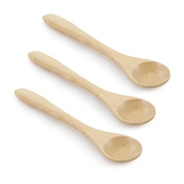 Jogo 3 Colheres Pequenas Bambu 13 cm