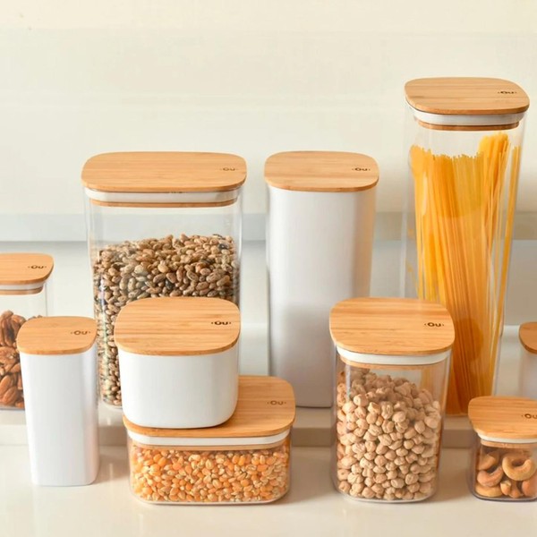 Pote hermético organizador Ou 1,5L Linha Keep