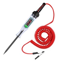 Testador de circuito de tensão de caminhão e carro, 6v 12v 24v, caneta de teste de sonda de diagnóstico de carro, lâmpada, caneta de medição elétrica, ferramentas de reparo
