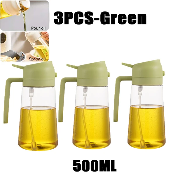 200/300/500ml garrafa de spray de óleo churrasco cozinhar pulverizador de azeite de plástico spray de óleo de cozimento garrafa vazia garrafa de vinagre ou escova de óleo