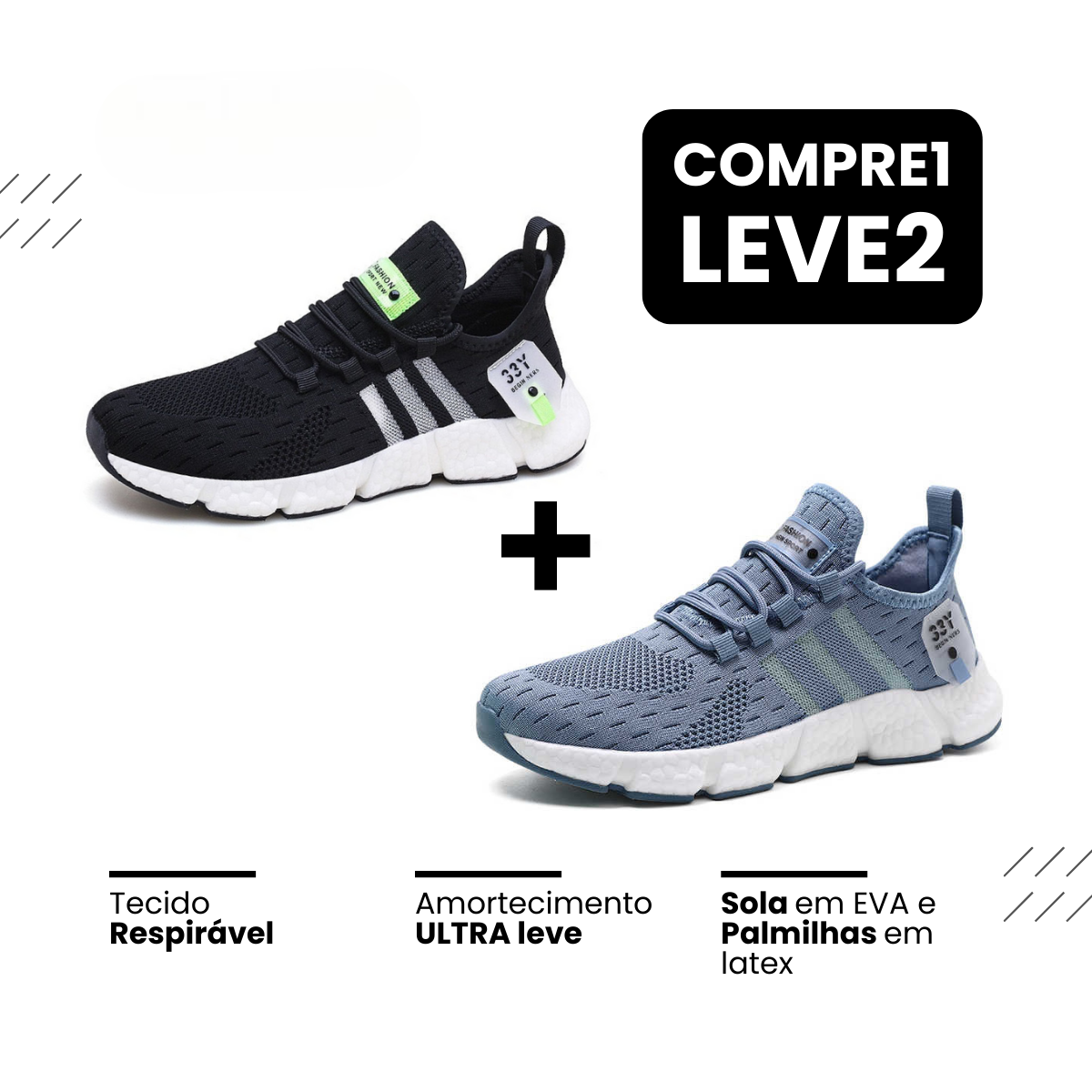 New Tênis Run®️ - Respirável e Ultra Resistente (COMPRE 1 LEVE 2) — foto 5