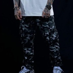 CALÇA CARGO RIPSTOP CAMUFLADO CINZA
