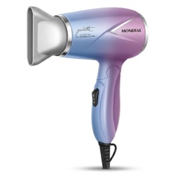 Secador de Cabelo By Juliette, Azul/Rosa, 1200W, Bivolt - SCT-JU-03