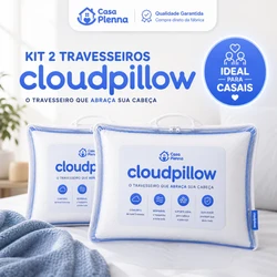 CloudPillow™ Travesseiro Premium Pluma de Ganso - Conforto de Hotel 5 Estrelas