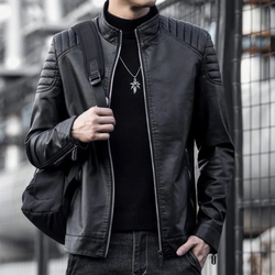 Jaqueta de Couro Masculina Velmark Matezzo