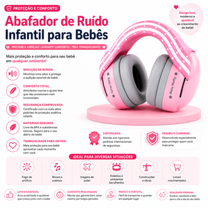 Abafador de Ruído Infantil para Bebes (Azul)