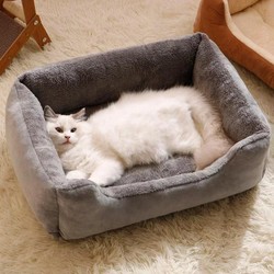 Cama Acolchoada para Gatos e Cachorros | Porte Pequeno e Médio Porte