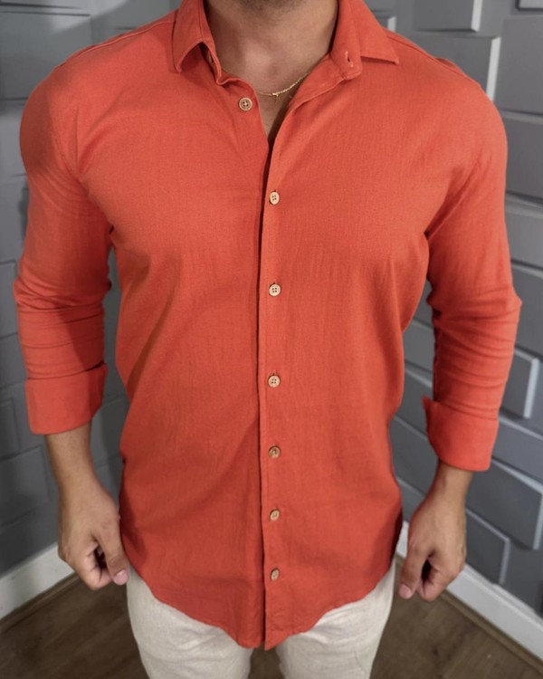 [COMPRE 2 E LEVE 4] Camisas Linho e Elastano – Estilo Refinado em Dose Dupla