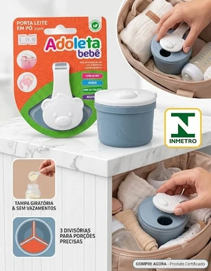 PORTA LEITE AZUL