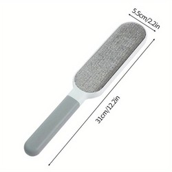 Removedor de pêlos de animais de estimação de dupla face, escova de fiapos pegajosa eletrostática manual, para gato, roupas, sofá, móveis, limpeza de carpetes