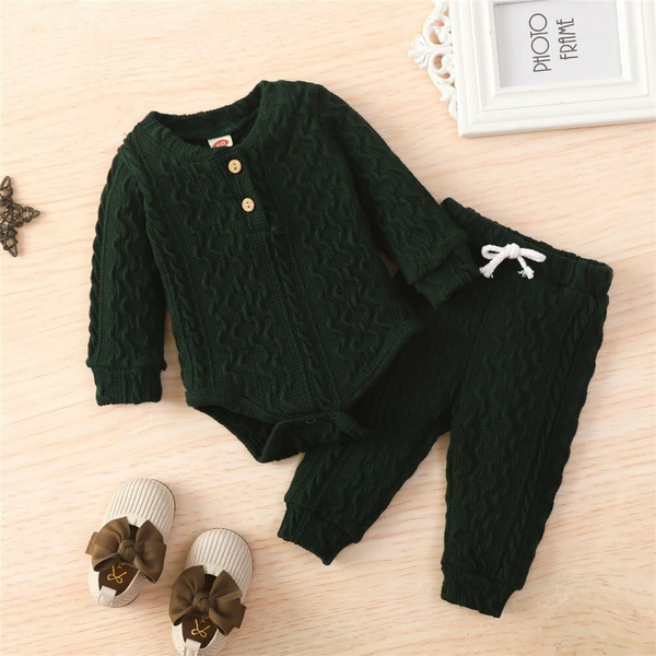 Kit Saída Maternidade Tricot 04 Peças RN (0-9 Meses)
