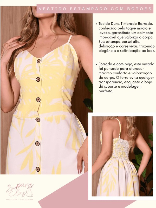 Vestido Estampado Longo Soltinho com Alcinha Regulável Moda Feminina Casual