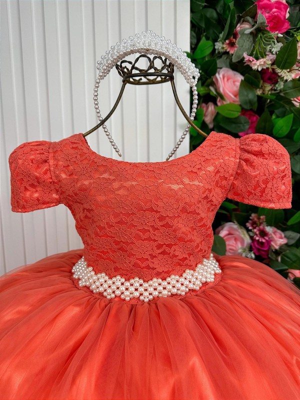 Vestido Luxuoso Longo Rendando – Terracota