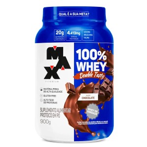 100% WHEY PROTEIN - MAX TITANIUM - POTE 900G - DOUBLE TASTY