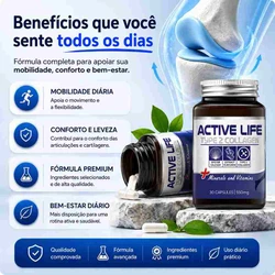 Active Life - Mobilidade e conforto para sua rotina - Kit com 2 frascos