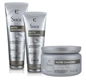 Kit Siage Nutri Diamond Shampoo+ Condicionador + Máscara