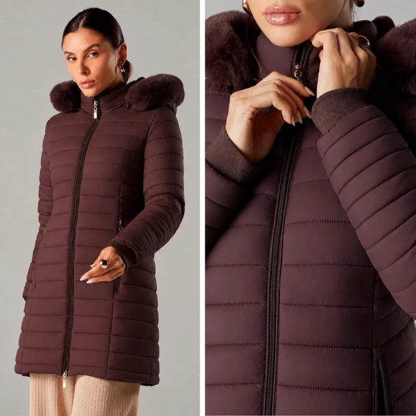 Casaco Feminimo Puffer Alongado Vynara