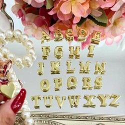 Letras Douradas Alfabeto para Personalizar