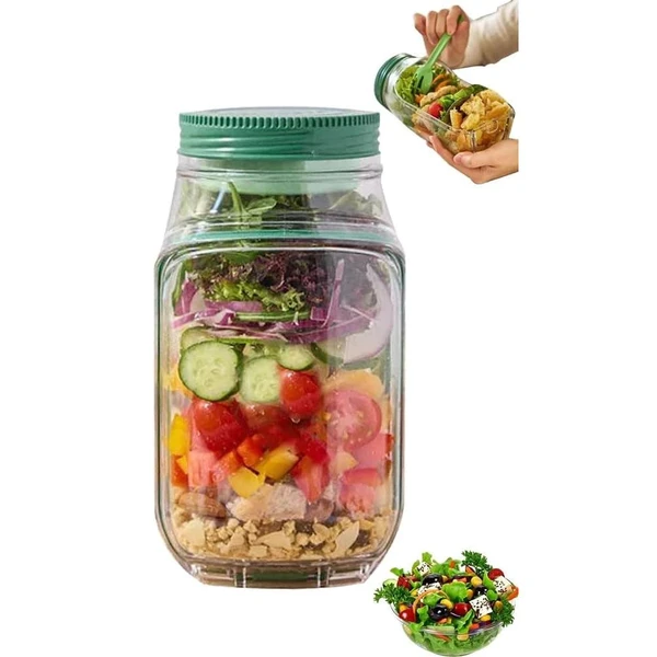 Pote de Salada com Abertura Lateral