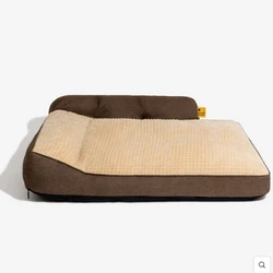 Cama grande e lavável para cães e gatos, espessada para todas as estações