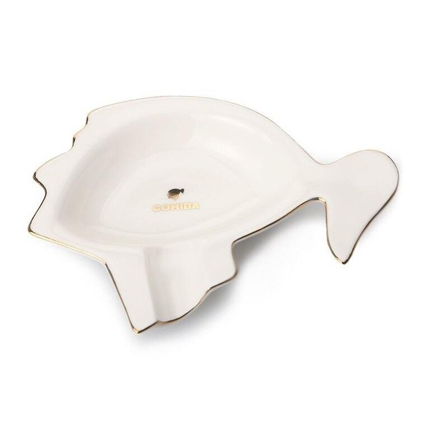 Cinzeiro de Porcelana para 1 Charuto Cohiba - Branco