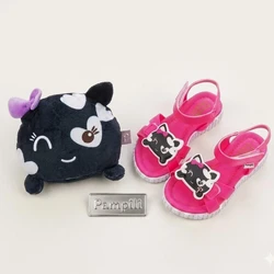 SANDÁLIA PAPETE INFANTIL PAMPS CANDY PINK  VEM COM PELÚCIA BELA EXCLUSIVA PAMPILI - 123197