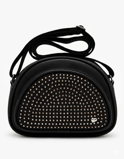 BOLSA INFANTIL PAMPILI BRILHO TACHAS PRETA - 6001137