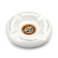 Cinzeiro para 4 Charutos de Porcelana Los 3 Catedraticos - Branco