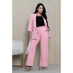 Conjunto Feminino Alfaiataria Premium – Blazer Moderno + Calça Pantalona Elegante