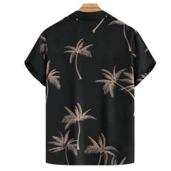 Camisa Vinser Palm Noir