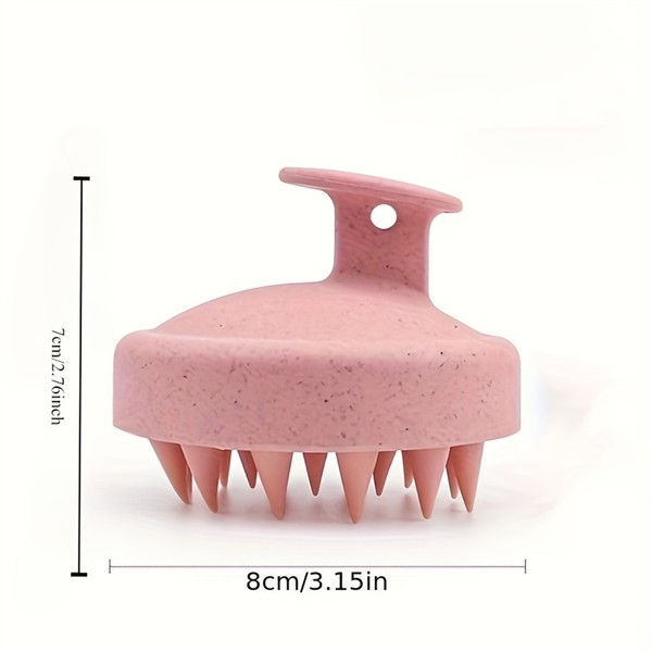 Escova de shampoo de silicone, escova de massagem corporal, banho, chuveiro, salão de cabeleireiro, ferramenta de massagem do couro cabeludo, pente de lavagem de cabelo, 1 peça