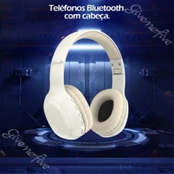  Fone de ouvido sem fio p103 com iluminação, redução de ruído, estéreo, fones de ouvido para computador, jogos, escritório,