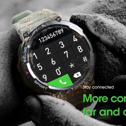 Smartwatch Outdoor Travel Watch Bateria de longa duração GPS NFC Bluetooth Chamada Frequência cardíaca 